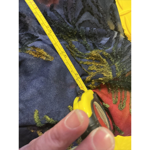 NWOT Medium Women’s Cowl neck Velvet Feathers Fall Colors Blouse By Kamana - Picture 11 of 11